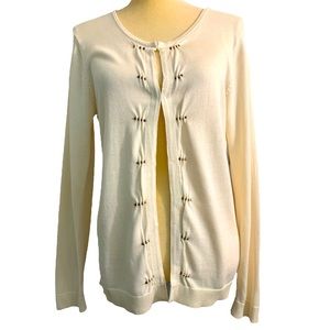 Coldwater Greek Silk cotton blend cardigan SIZE M (10-12)